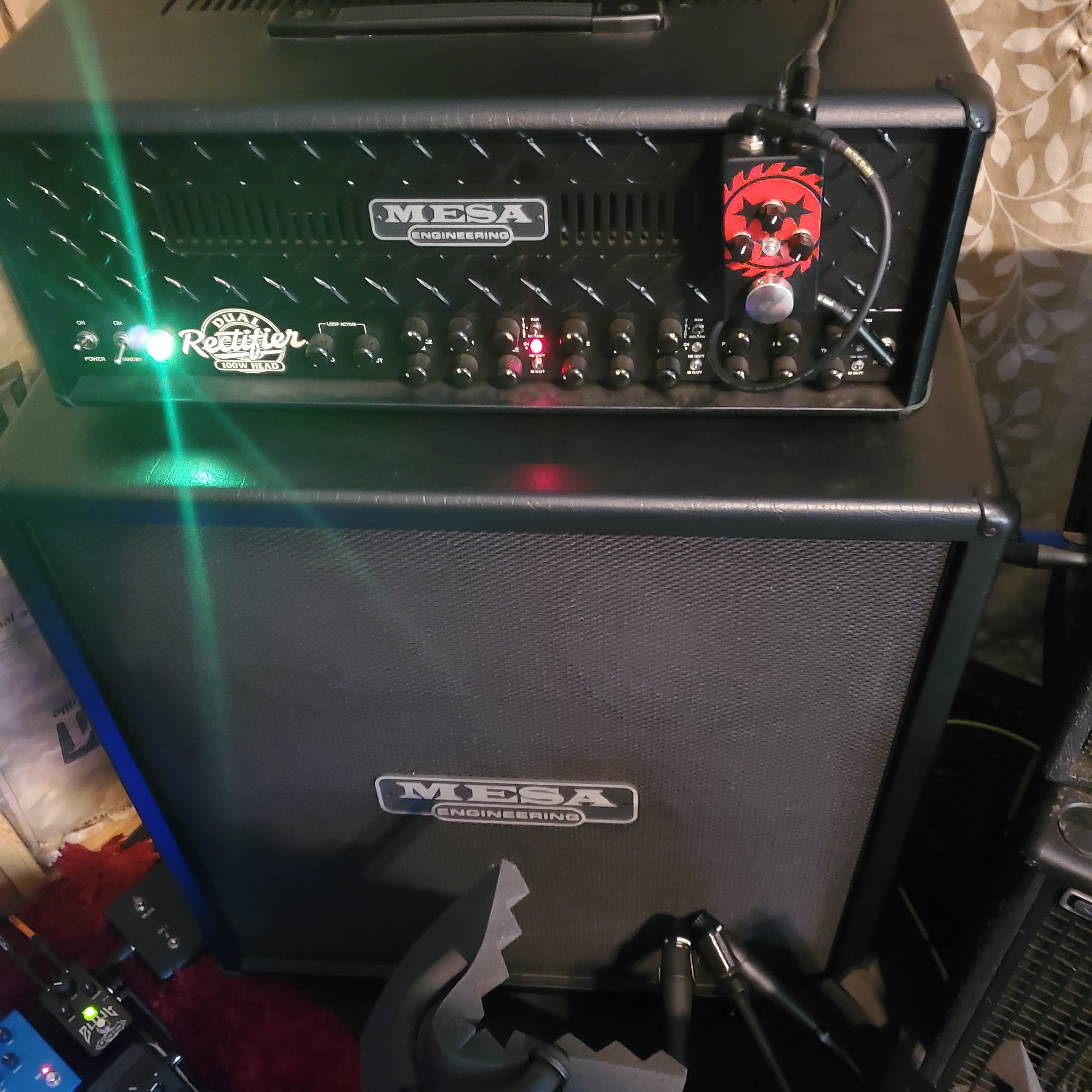 Mesa Dual Rectifier Blackout Edition - Mesa Standard Oversized 4x12 - Full Rig