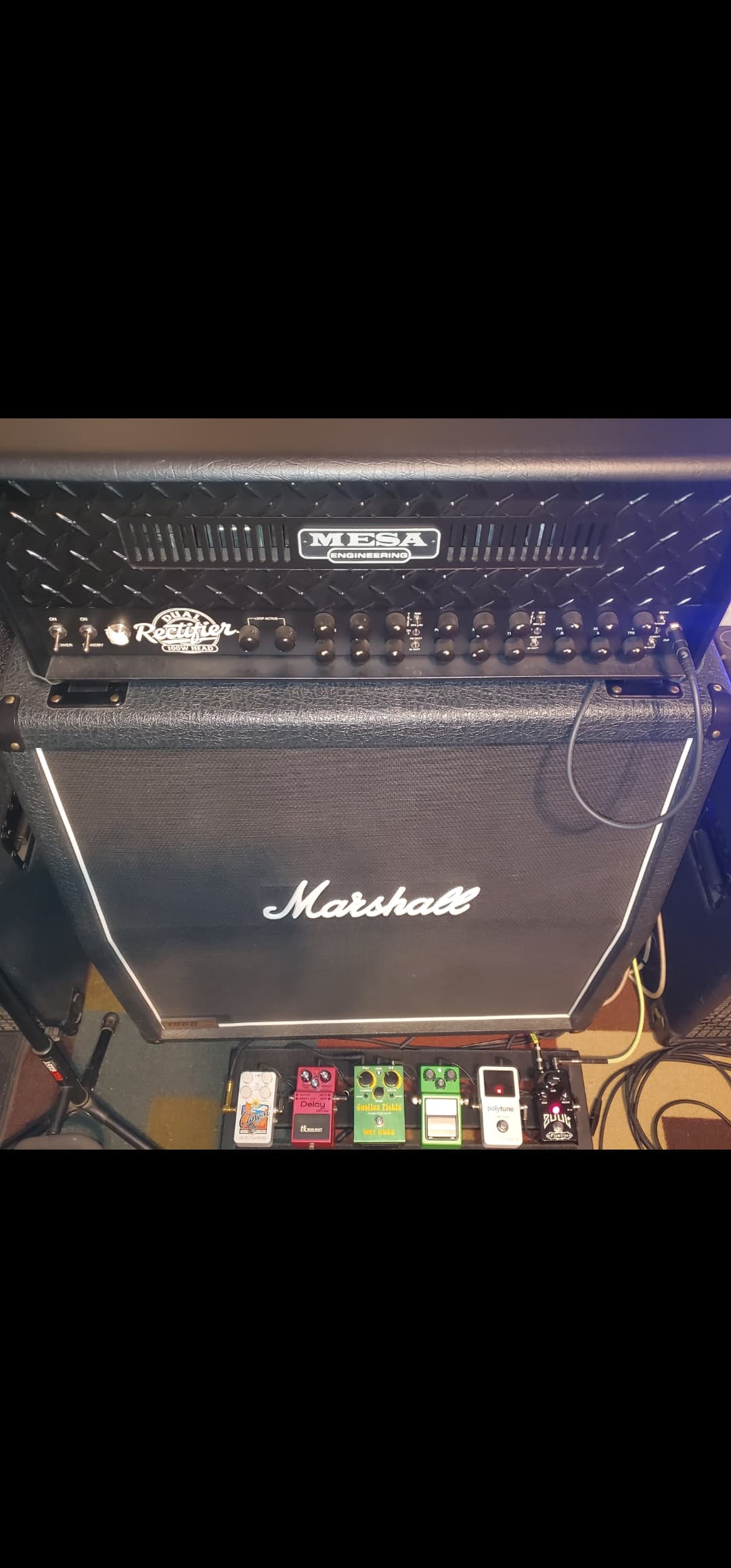 Mesa Dual Rectifier Multiwatt + Ibanez TS9 + Marshall 1960A Eminence DV77