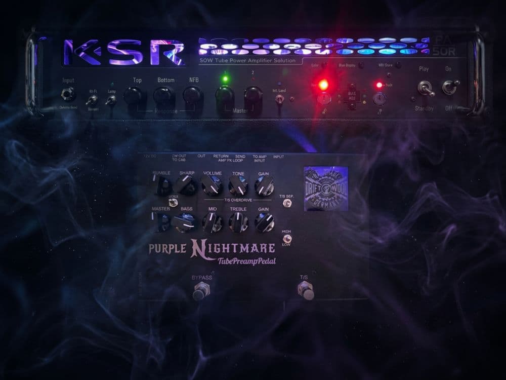 Driftwood Purple Nightmare Preamp + KSR PA-50R