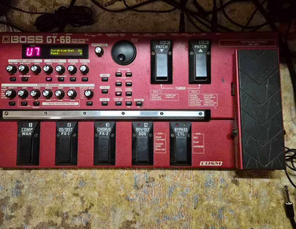 BOSS GT-6B OVERDRIVES & DISTORTIONS