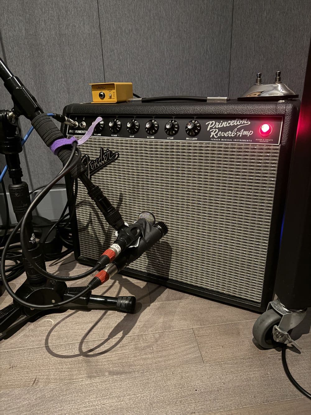 65 Fender Princeton with Various Mics