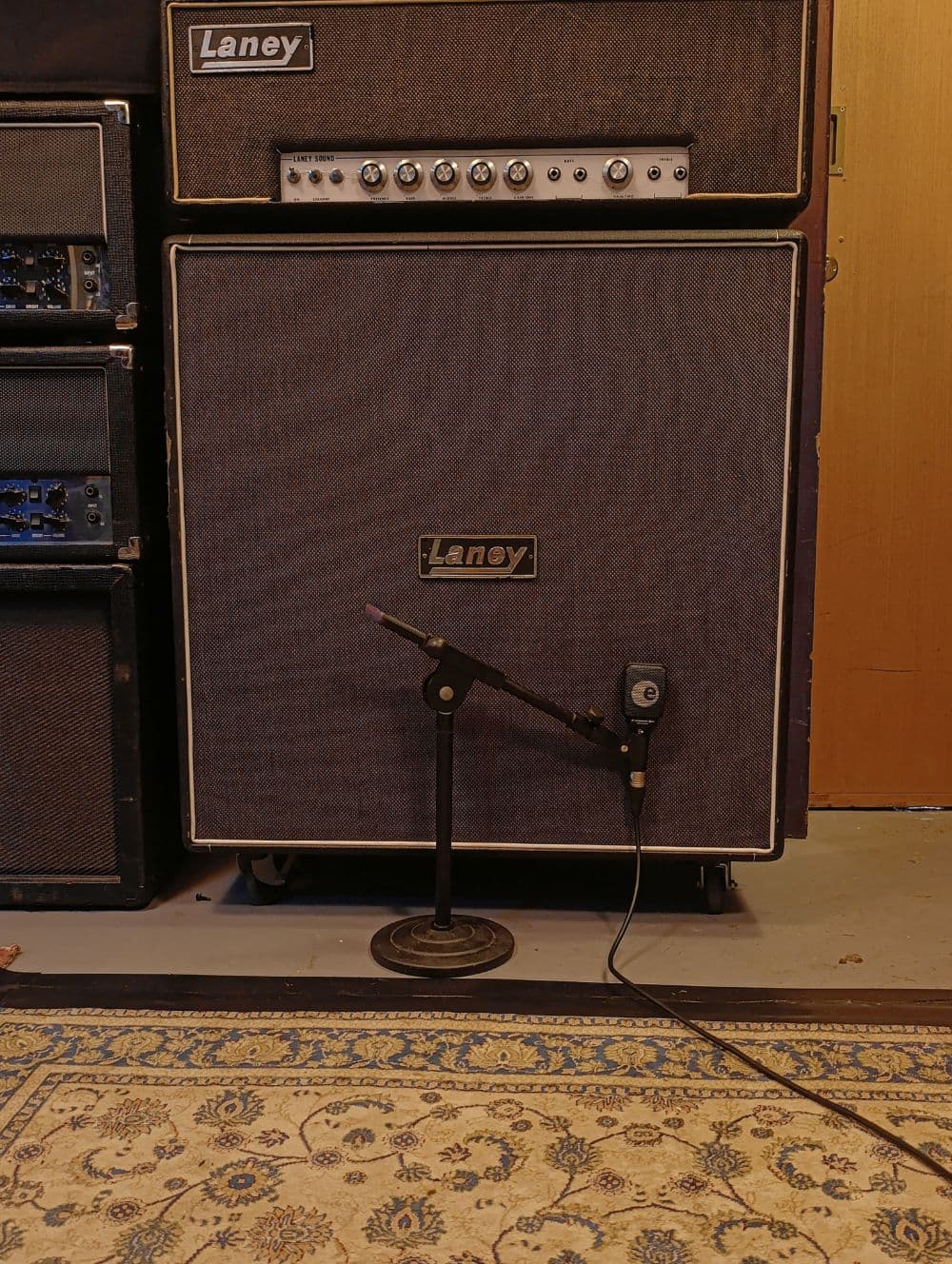 Laney Lead100 Supergroup 4X12 + ORIGINAL GOODMANS SPEAKERS + LATE 1960S + SENNHEISER E906
