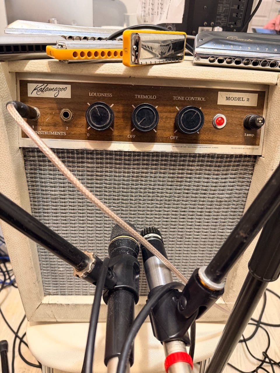 Kalamazoo Model 2 harmonica harp guitar amp