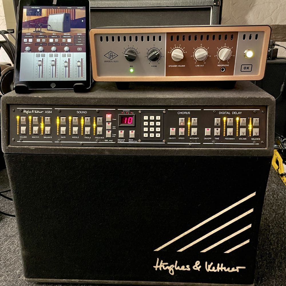 "The Time Machine": Hughes & Kettner AS 64, 1980s + OX Box