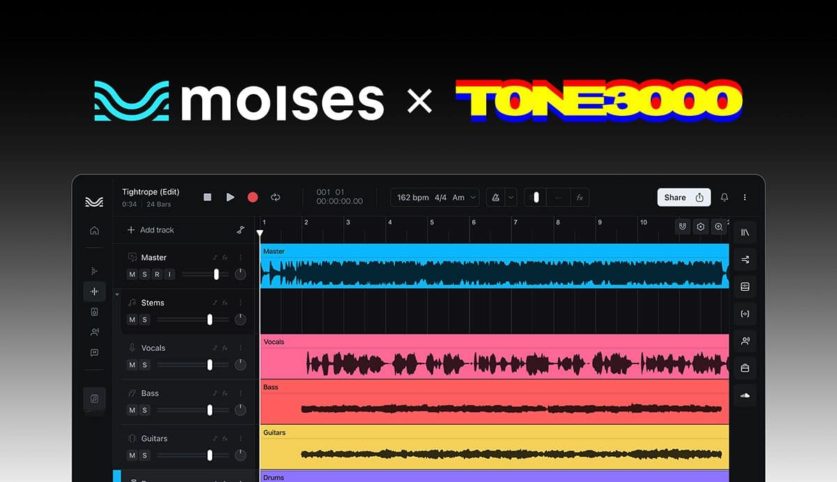 TONE3000 Comes to Moises Studio